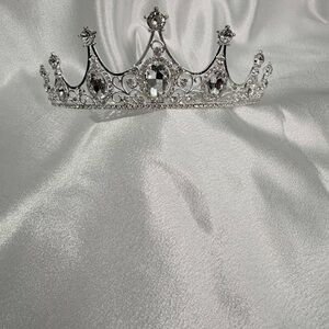 Medieval  Silver Crystal Tiara